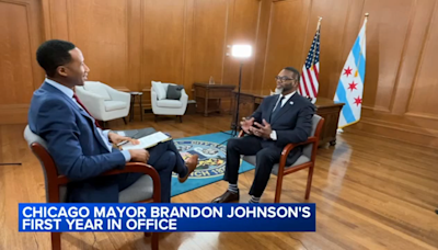 Chicago Mayor Brandon Johnson evaluates first year in office in one-on-one interview with ABC7