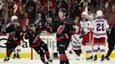 Rangers suffer first playoff loss after Brady Skjei scores game-winner for Hurricanes