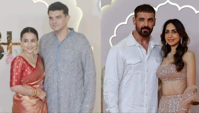 Vidya Balan-Siddharth Roy Kapur, John Abraham-Priya Runchal attend Anant Ambani and Radhika Merchant's wedding