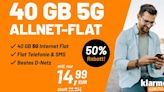- Angebot sichern: 40GB im Telekom 5G-Netz für nur 14,99 Euro!