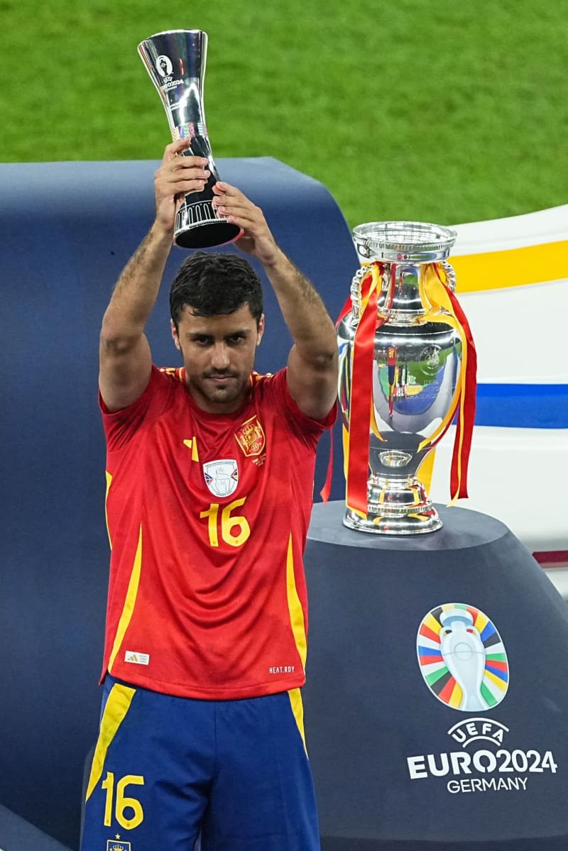 Spain's Rodri named best player of Euro 2024, Yamal best youngster