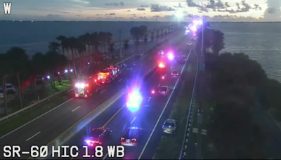 Courtney Campbell Causeway reopens after multiple crashes shut down lanes