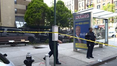 Man shot in the face while sitting on Harlem street corner bench