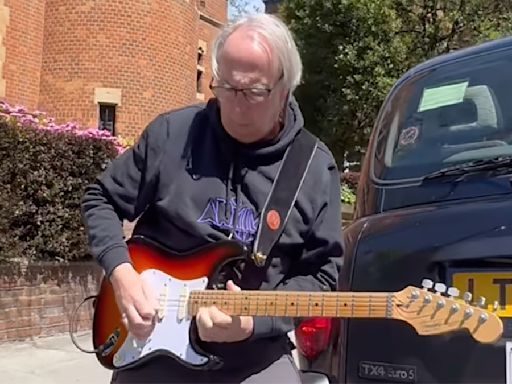 America’s Got Talent star Old Grey Guitarist plays Whole Lotta Love… outside Jimmy Page’s house