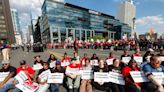 At least 45 Aramark food workers arrested during Center City demonstration for better pay and health benefits