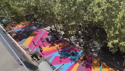 San Jose community works together to paint giant mural on downtown street