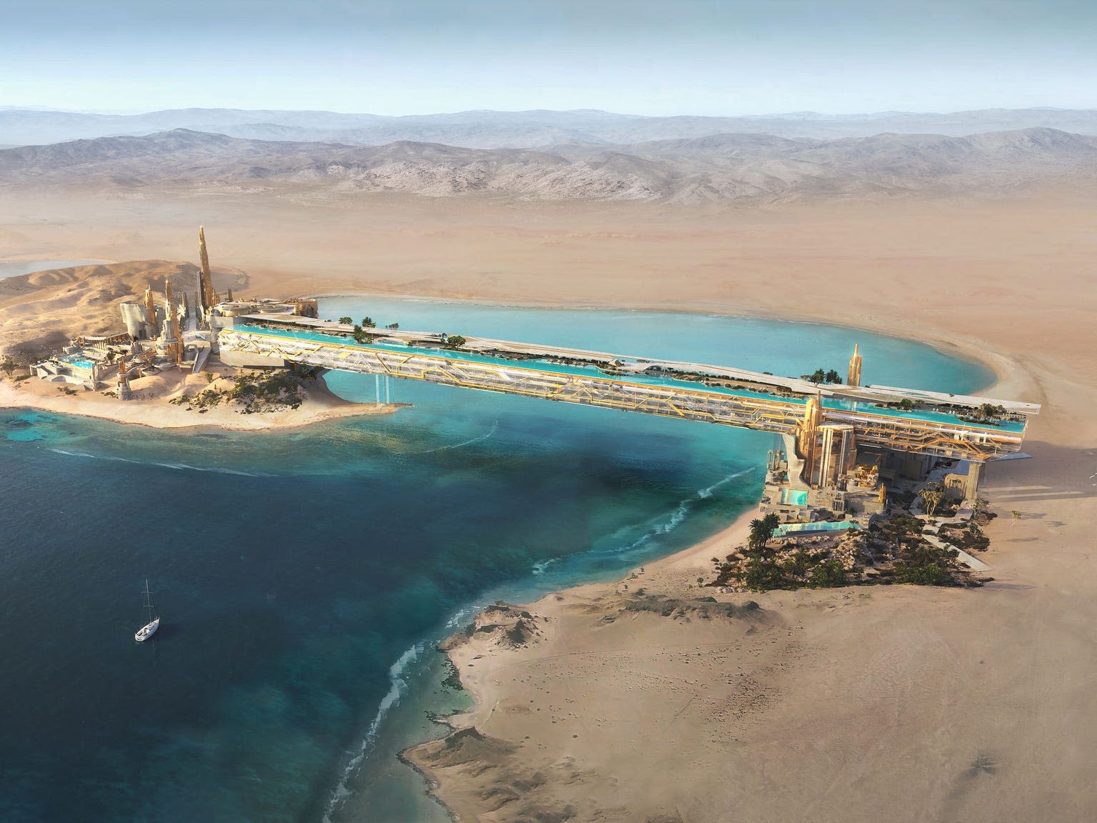 Neom wants to build a 1,500-foot infinity pool that's almost 4 times longer than one in Dubai