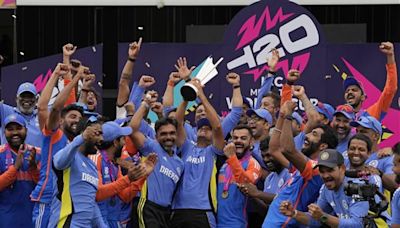 Bhangra, fist bumps, and a huddle: Team India revels in World Cup glory