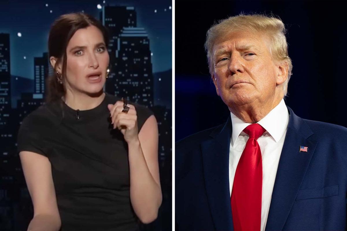 'Jimmy Kimmel Live': Kathryn Hahn doubts Donald Trump could last longer "than he lasted with Stormy" in a golf match with Biden