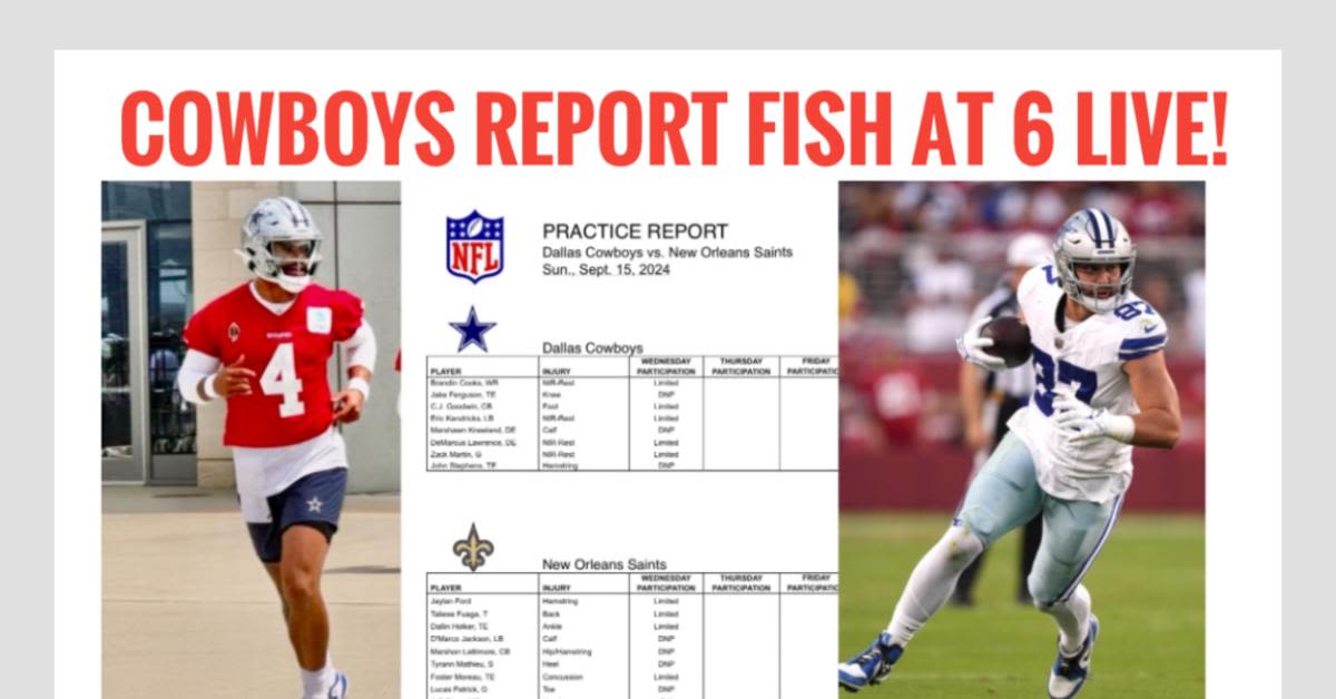 Cowboys vs. Saints Injury Report: Jake Ferguson OUT of Practice