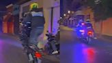 VIDEO: Motociclista jugaba a hacer “caballito” y choca contra agente de tránsito en León