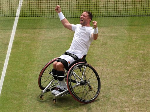 Emotional Alfie Hewett finally lands the big one at Wimbledon to complete career grand slam