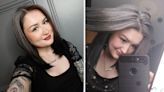 Woman who went grey at 16 encourages other 'silver sisters' to embrace their natural colour