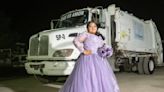 Yukari, la quinceañera que hizo su sesión fotográfica junto al camión de basura de su padre