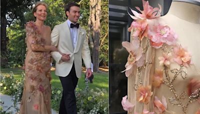 El vestido de ‘Tutina’ de Santos que se robó las miradas en la boda de Esteban Santos y Gabriela Tafur: esta fue su diseñadora