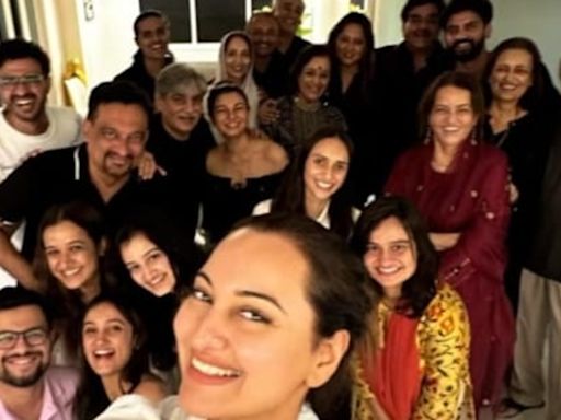 Inside pics from Sonakshi Sinha, Zaheer Iqbal's family get-together ahead of wedding: Shatrughan Sinha is the happiest