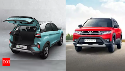 Maruti Suzuki Brezza CNG vs Tata Nexon CNG: Fuel efficiency, boot space, price, features compared - Times of India