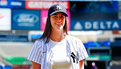 Caitlin Clark attends Yankees-Rangers, meets Judge and team before game