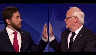 SNL pokes fun at Walz-Vance's awkward ‘bromance’ during debate, fake Kamala exclaims, ‘Why are they vibing?’