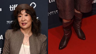 Sandra Oh is Fall-Ready in Slouchy Burgundy Boots at ‘Double Happiness’ Premiere During the Toronto International Film Festival 2024