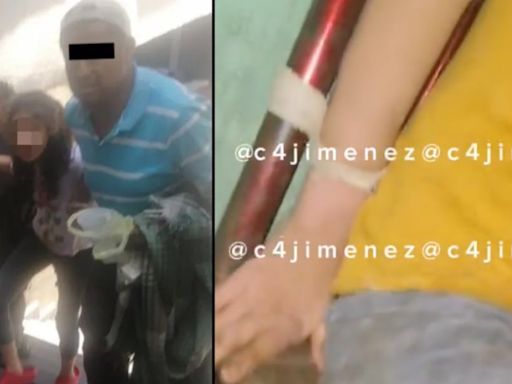 VIDEO: Niña era amarrada por su padre a una silla en Neza; ya la rescataron