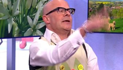 Harry Hill throws bread at host on The One Show