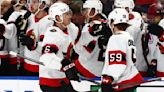 Shane Pinto has a goal and 3 assists as the Senators roll to 6-2 win over the Sabres