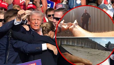 Trump Assassination Attempt Body Cam Shows Cop Hoisted Onto Roof Before Shooting