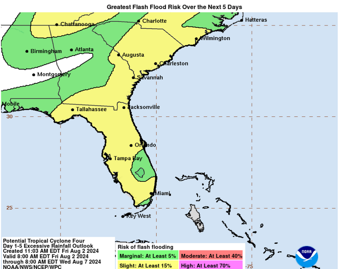 What can Florida expect as tropical system nears? Here’s risk for storm surge, flooding