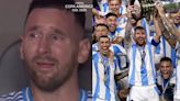 WATCH: Messi's tears turn into cheers as he celebrates Copa America title with Argentina teammates