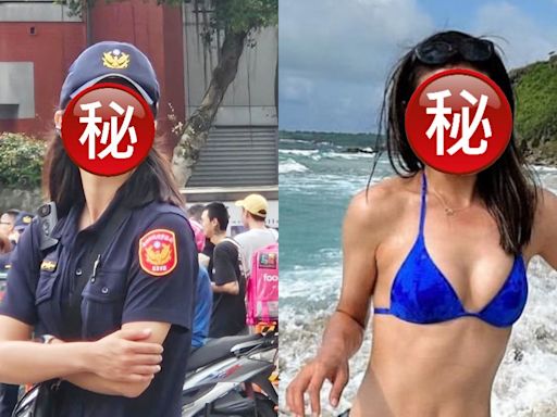 10萬人包圍台立院 「仙氣女警」反成焦點 私下火辣比堅尼照瘋傳