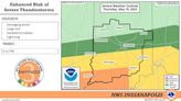 Severe weather is likely in the Bedford area this evening