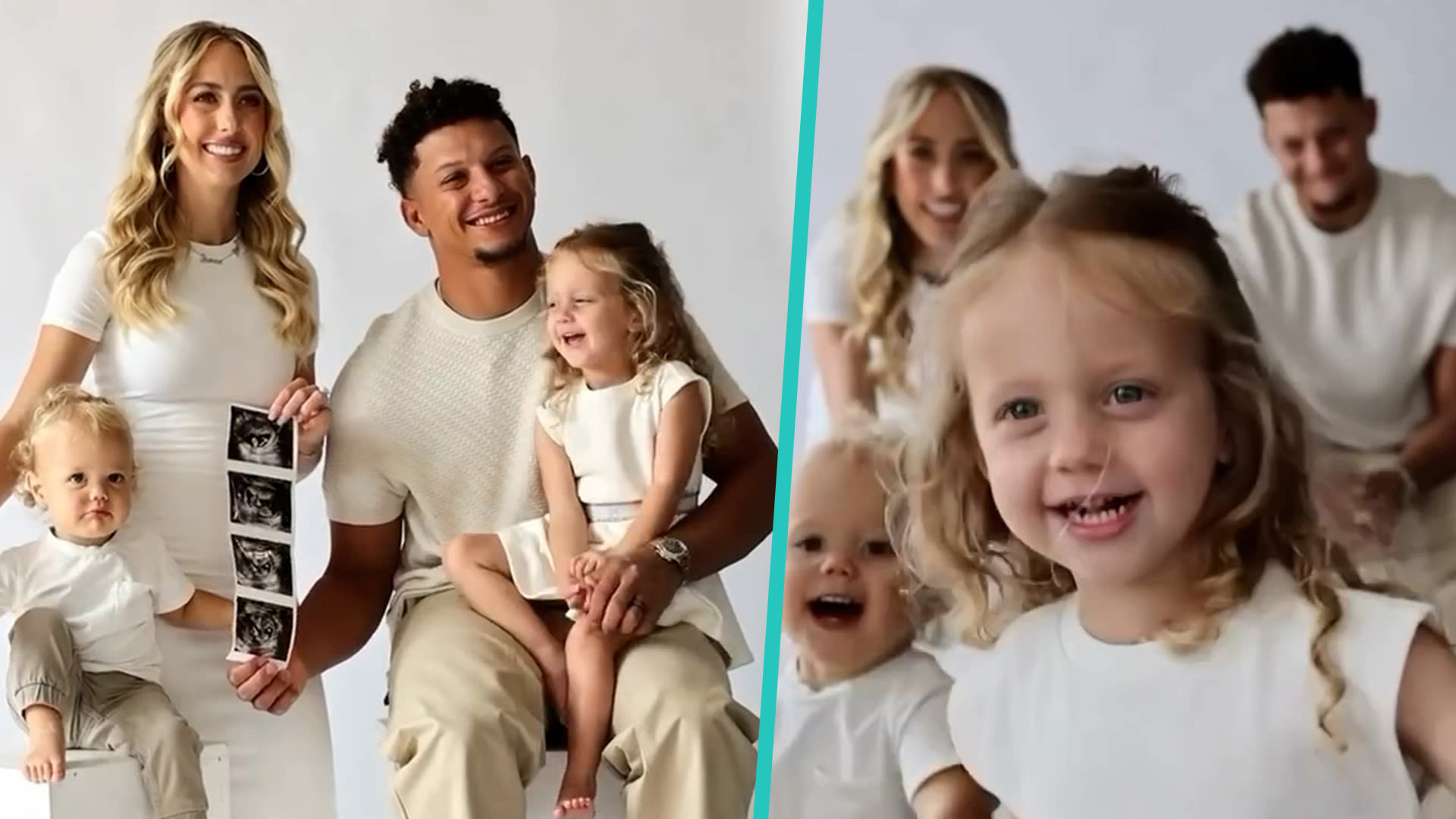 Patrick Mahomes & Brittany Mahomes' Kids Steal The Show In Cute Pregnancy Announcement | Access
