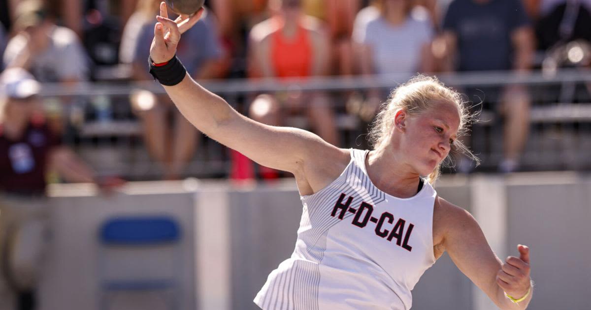 State Track and Field: Charlee Morton wins shot put title, completes state sweep again