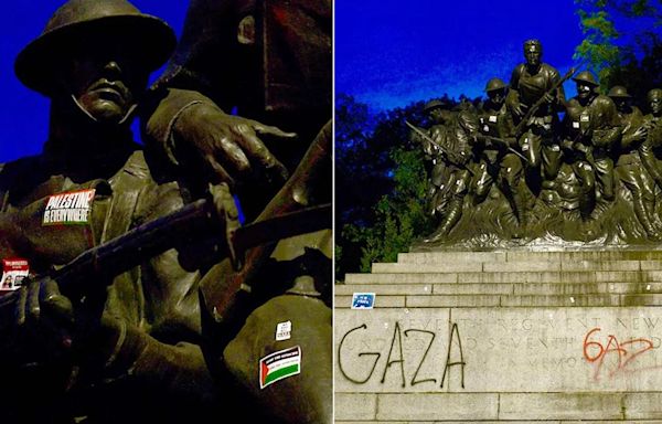 NYC Mayor Eric Adams donates $5K of own money to catch anti-Israel agitators who defaced World War I memorial