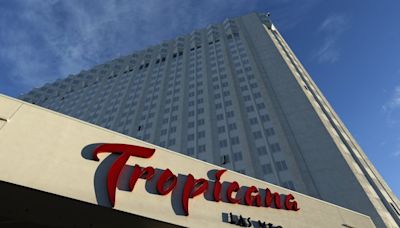 Las Vegas blows a kiss goodbye - literally - to the Tropicana with a flashy casino implosion