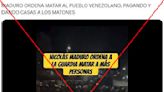 El video de Nicolás Maduro ordenando matar y torturar a manifestantes es un montaje