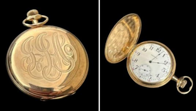 Gold watch found on body of Titanic's richest passenger is for sale