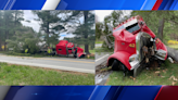 Tractor-trailer near-miss collision with tree in Great Barrington