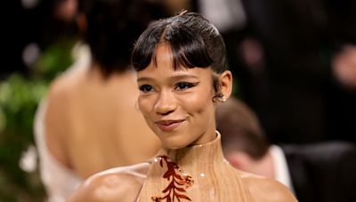 Taylor Russell Is Wearing a Wooden Corset at the Met Gala