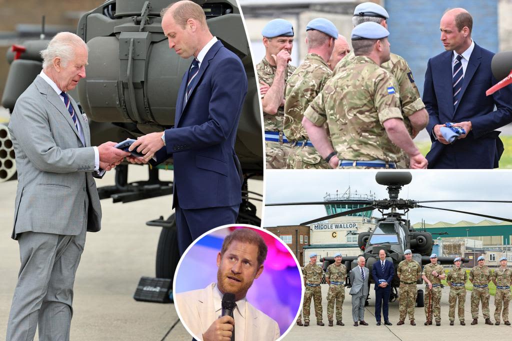 King Charles officially makes Prince William colonel-in-chief of Harry’s old regiment as strain intensifies: photos