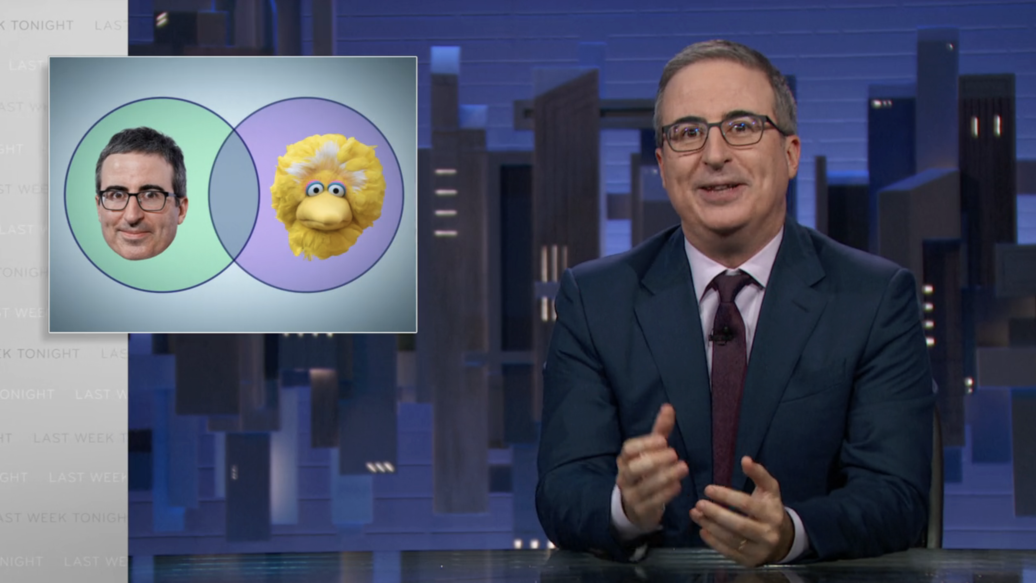 ‘Last Week Tonight’: John Oliver Compares Himself To Big Bird While Teaching Trump Rep About Venn Diagrams