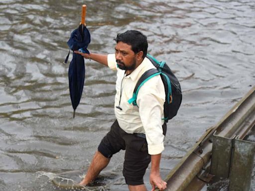 Rainwater floods homes, roads in Gurugram