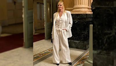 Amalia “Yuyito” González deslumbró en el Teatro Colón: los detalles del look y por qué eligió el blanco