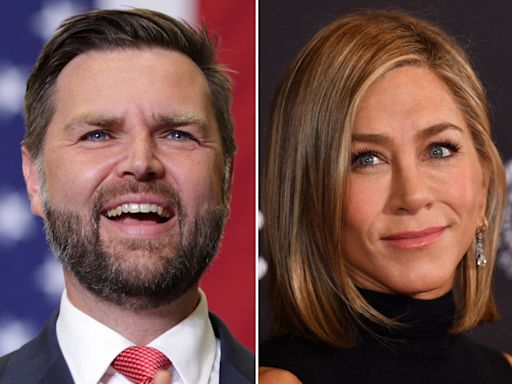 Jennifer Aniston blasts J.D. Vance over 'cat lady' comments