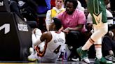 Heat’s Victor Oladipo helped off court after ugly knee injury