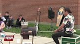 Glass blower shares life lessons through his art with Wapakoneta Middle School students