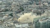 Evacuation in City of London as restaurant kitchen beneath on fire