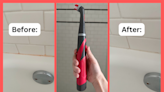 Open up and say 'Wow'! This Rubbermaid 'electric toothbrush' for cleaning restored my orange grout back to white
