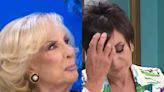 En La noche de Mirtha Legrand. Se puso colorada: la Chiqui le recordó a Mónica Gutiérrez el insólito blooper de su marido